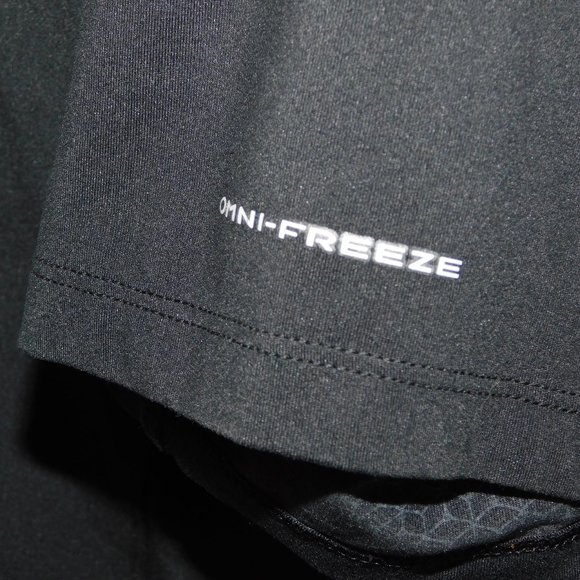 Columbia Omni Freeze Zero Mens L Black 1/4 Zip Polo Shirt - Picture 9 of 12